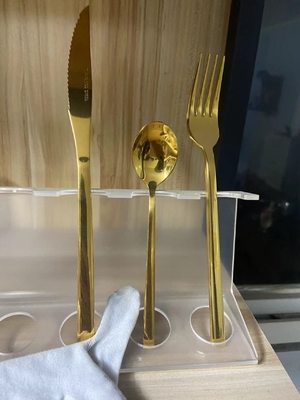 Roestvrij staal vork en lepel titaniumnitride PVD vacuüm coating machine