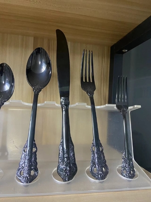 Roestvrij staal gouden kleur tafelgerei lepels vork Pvd titanium chroom vacuüm coating machine