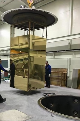 Plaat van roestvrij staal / meubelonderdelen Goud PVD vacuümcoating machine