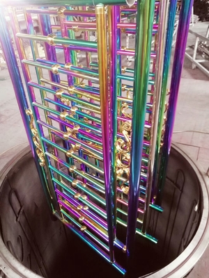 Pvd Titaniumnitride Ring Coating Machine / Juwelen Pvd Gold Ring Vacuum Coating Machine