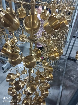 Hoge efficiëntie regenboogkleur roestvrij staal multi-boog-ion PVD coating machine
