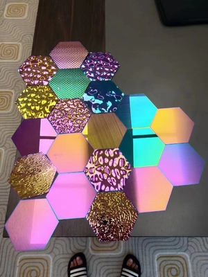 Hoge efficiëntie regenboogkleur roestvrij staal multi-boog-ion PVD coating machine