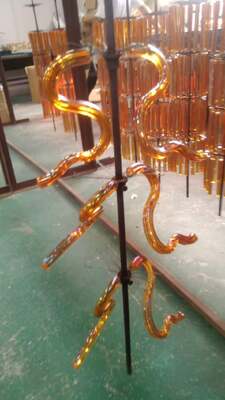 PVD Gecoate Kristallen Kroonluchter Hangers met Hoge Transparantie en Sprankelende Breking voor Luxe Verlichting