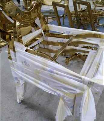 Gepoetste goud PVD vacuümcoating stoel rand met anti-vingerafdruk en corrosiebestendige eigenschappen