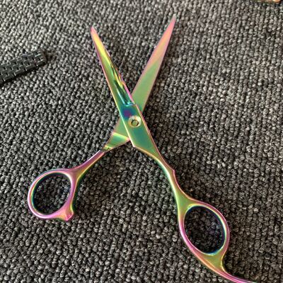 Multicolor PVD vacuüm gecoate schaar met roestvrij en glad oppervlak voor dagelijks gebruik