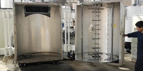 2 de Vacuümdeklaagmachine van Front Open Doors Plastic Evaporation