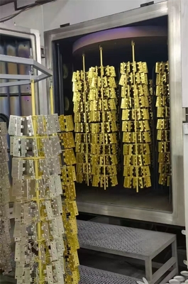 Decoratieve schotels Vaste vloertegels Gouden kleur PVD vacuümcoatingsmachine / keramische coatingsmachine