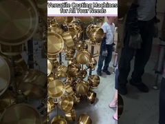 Hoog afzetsnelheid Glaswerk Glaskristal PVD vacuümcoating machine voor goudkleur